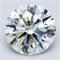 Natural Diamond 4.51 Carats, Round with Excellent Cut, I Color, SI1 Clarity and Certified by GIA