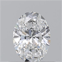 Natural Diamond 0.50 Carats, Oval with  Cut, E Color, VS2 Clarity and Certified by GIA