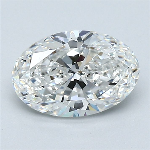 Picture of Natural Diamond 1.20 Carats, Oval with  Cut, F Color, VVS2 Clarity and Certified by GIA