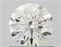 Natural Diamond 0.75 Carats, Round with Excellent Cut, H Color, VS2 Clarity and Certified by GIA