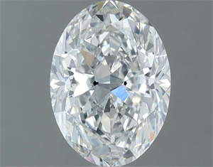 Foto Diamante Natural 0.90 quilates, Ovalado , Color G, claridad SI1 y certificado GIA de
