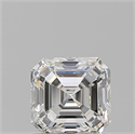 Natural Diamond 1.01 Carats, Asscher with  Cut, H Color, VVS1 Clarity and Certified by GIA