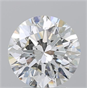 Natural Diamond 3.01 Carats, Round with Excellent Cut, H Color, SI2 Clarity and Certified by GIA