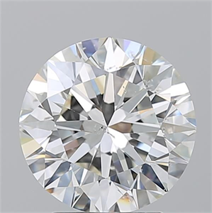 Picture of Natural Diamond 3.01 Carats, Round with Excellent Cut, H Color, SI2 Clarity and Certified by GIA