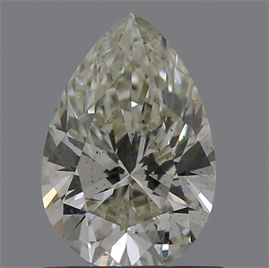 Picture of Natural Diamond 0.71 Carats, Pear with  Cut, K Color, SI1 Clarity and Certified by GIA
