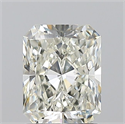 Natural Diamond 1.50 Carats, Radiant with  Cut, J Color, SI1 Clarity and Certified by GIA