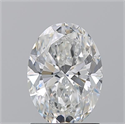 Natural Diamond 1.50 Carats, Oval with  Cut, F Color, VVS2 Clarity and Certified by GIA
