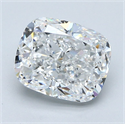 Natural Diamond 2.52 Carats, Cushion with  Cut, E Color, VS1 Clarity and Certified by GIA
