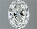 Natural Diamond 2.02 Carats, Oval with  Cut, G Color, SI2 Clarity and Certified by IGI