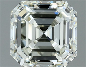 Picture of Natural Diamond 0.80 Carats, Asscher with  Cut, J Color, VVS2 Clarity and Certified by IGI
