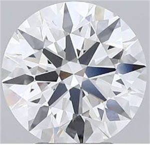 Picture of Lab Grown Diamond 3.57 Carats, Round with Excellent Cut, F Color, VVS2 Clarity and Certified by GIA