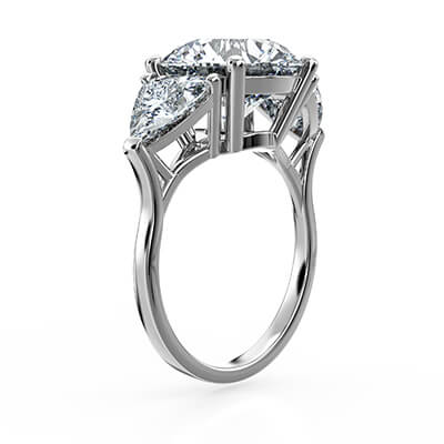 7 carat lab diamonds engagement ring and 2 carat sides. Lab diamonds. F VS1 certified. 7 carat total.