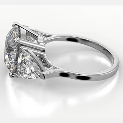 7 carat lab diamonds engagement ring and 2 carat sides. Lab diamonds. F VS1 certified. 7 carat total.