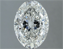 Natural Diamond 2.02 Carats, Oval with  Cut, H Color, SI2 Clarity and Certified by IGI