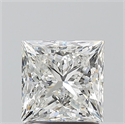 Natural Diamond 1.50 Carats, Princess with  Cut, H Color, SI2 Clarity and Certified by GIA