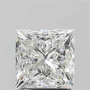 Foto Diamante Natural 1.50 quilates, Princesa , Color H, claridad SI2 y certificado GIA de
