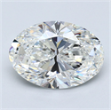 Diamante Natural 3.51 quilates, Ovalado , Color G, claridad VS1 y certificado GIA