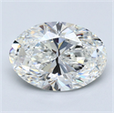 Diamante Natural 3.51 quilates, Ovalado , Color G, claridad VS1 y certificado GIA