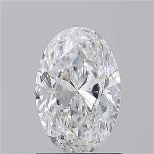 Foto Diamante Natural 1.20 quilates, Ovalado , Color E, claridad SI1 y certificado GIA de