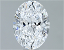 Natural Diamond 1.21 Carats, Oval with  Cut, D Color, SI1 Clarity and Certified by GIA