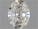 Natural Diamond 1.01 Carats, Oval with  Cut, G Color, SI2 Clarity and Certified by GIA
