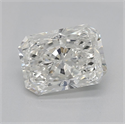 Natural Diamond 0.90 Carats, Radiant with  Cut, I Color, I1 Clarity and Certified by GIA