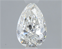 Natural Diamond 0.50 Carats, Pear with  Cut, H Color, VVS2 Clarity and Certified by GIA
