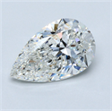 Natural Diamond 3.02 Carats, Pear with  Cut, G Color, VS1 Clarity and Certified by GIA