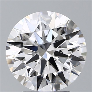 Picture of Lab Grown Diamond 3.57 Carats, Round with Ideal Cut, D Color, VS1 Clarity and Certified by IGI