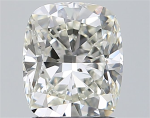 Foto Diamante Natural 1.51 quilates, Del cojín , Color J, claridad SI1 y certificado GIA de
