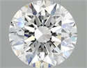 Lab Grown Diamond 2.57 Carats, Round with Excellent Cut, D Color, VVS2 Clarity and Certified by IGI