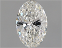 Natural Diamond 0.50 Carats, Oval with  Cut, H Color, VS2 Clarity and Certified by GIA