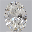 Natural Diamond 1.01 Carats, Oval with  Cut, G Color, SI1 Clarity and Certified by GIA