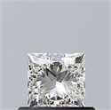 Natural Diamond 0.50 Carats, Princess with  Cut, J Color, VS1 Clarity and Certified by GIA