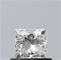 Natural Diamond 0.50 Carats, Princess with  Cut, J Color, VS1 Clarity and Certified by GIA