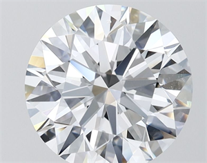 Picture of Lab Grown Diamond 3.03 Carats, Round with Ideal Cut, H Color, IF Clarity and Certified by IGI