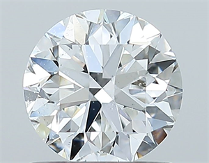 Picture of Natural Diamond 1.01 Carats, Round with Very Good Cut, F Color, SI1 Clarity and Certified by GIA
