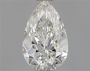 Picture of Natural Diamond 0.31 Carats, Pear with  Cut, G Color, IF Clarity and Certified by GIA