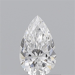Foto Diamante Natural 0.50 quilates, De pera , Color D, claridad VVS2 y certificado GIA de