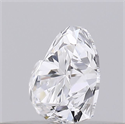 Natural Diamond 0.26 Carats, Heart with  Cut, D Color, VVS1 Clarity and Certified by GIA