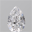 Diamante Natural 0.70 quilates, De pera , Color D, claridad VS2 y certificado GIA
