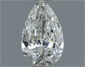 Natural Diamond 0.62 Carats, Pear with  Cut, H Color, VVS1 Clarity and Certified by IGI