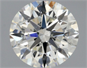 Natural Diamond 0.90 Carats, Round with Excellent Cut, J Color, SI2 Clarity and Certified by GIA