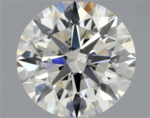Picture of Natural Diamond 0.90 Carats, Round with Excellent Cut, J Color, SI2 Clarity and Certified by GIA