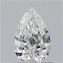 Diamante Natural 0.70 quilates, De pera , Color F, claridad VS1 y certificado GIA