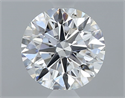 Natural Diamond 0.44 Carats, Round with Excellent Cut, E Color, SI1 Clarity and Certified by GIA