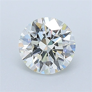 Picture of Natural Diamond 0.71 Carats, Round with Excellent Cut, J Color, VVS2 Clarity and Certified by GIA