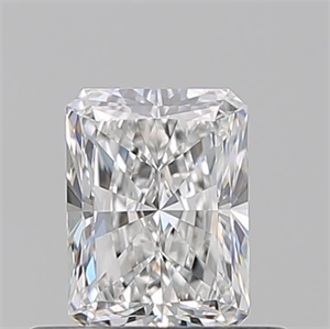 Picture of Natural Diamond 0.53 Carats, Radiant with  Cut, E Color, VVS1 Clarity and Certified by GIA