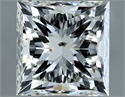 Natural Diamond 1.51 Carats, Princess with  Cut, G Color, SI2 Clarity and Certified by IGI