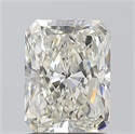 Natural Diamond 1.50 Carats, Radiant with  Cut, K Color, SI1 Clarity and Certified by GIA